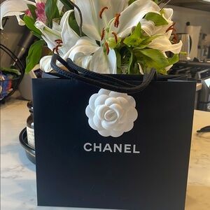 CHANEL Black and White Gift Bag